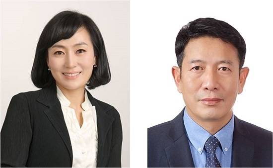 BGF리테일 김윤경 마케팅실장(좌), BGF포스트 전태진 대표(우) 