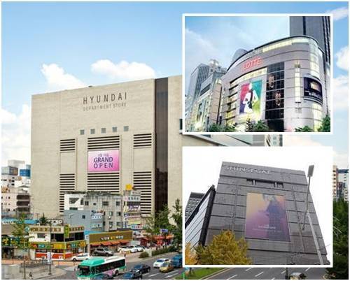 국민연금이 지난 1년간 현대백화점, 신세계의 지분은 늘리고 롯데쇼핑의 지분은 줄인 것으로 나타났다.(사진=현대,롯데,연합뉴스) 