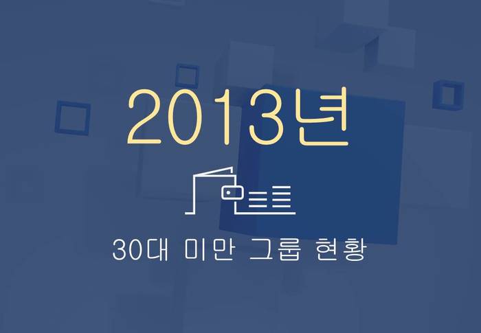 2013년 30대 이하 그룹 현황