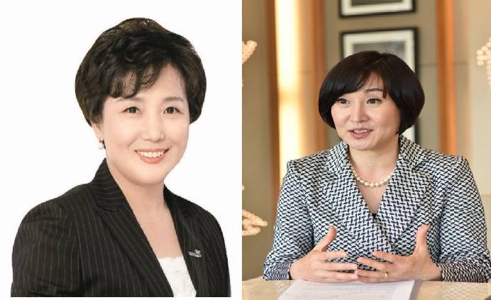 왼쪽부터 황미영 교보생명 전무, 허금주 교보생명 전무 