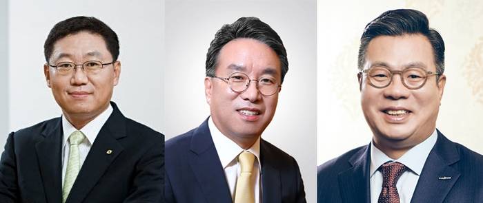사진(왼쪽부터)은 나재철 대신증권 대표, 서명석 유안타증권 대표, 정일문 한국투자증권 대표.(사진=각사 제공) 