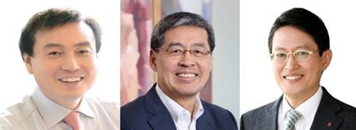 LG그룹 내 경력직 출신 대표 CEO. (왼쪽부터) 차석용 LG생활건강 부회장, 신학철 LG화학 부회장, 최원혁 판토스 대표. 
