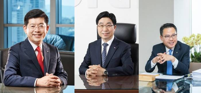 (왼쪽부터) 빈대인 부산은행장, 황윤철 경남은행장, 송종욱 광주은행장 <사진=각사> 