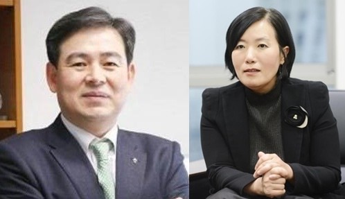 사진(왼쪽부터)은 김성현, 박정림 KB증권 대표이사. 