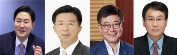 (사진 왼쪽부터)허연수 GS리테일 부회장, 임병용 GS건설 부회장, 강희태 롯데그룹 부회장, 이상기 대림코퍼레이션 부회장 