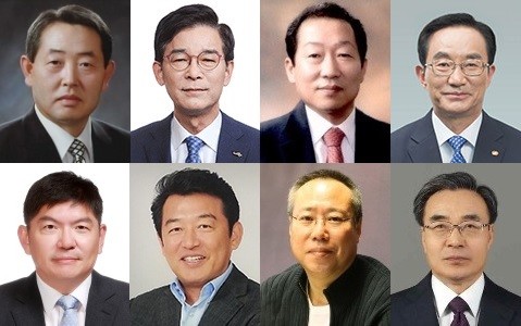 윗줄 왼쪽부터 △유태열 그랜드코리아레저(GKL) 사장 △김낙순 한국마사회 회장 △이배수 한국전력기술 사장 △김범년 한전KPS 사장 △차성수 원자력환경공단 이사장 △이기표 아시아문화원 원장 △오석근 영화진흥위원회 위원장 △유광수 한국세라믹기술원 원장 