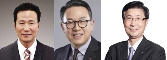 (왼쪽부터)강찬석 현대홈쇼핑 대표, 이동우 롯데하이마트 대표, 이태경 이마트에브리데이 대표. 사진=각 사 