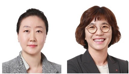 왼쪽부터 김새라 마케팅기획그룹장(전무), 여명희 경영기획그룹장(전무) 