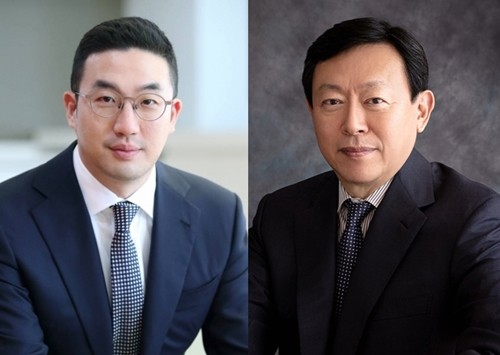 (왼쪽부터)구광모 LG그룹 회장, 신동빈 롯데그룹 회장. 