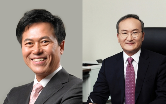 박정호 SK하이닉스 부회장(왼쪽)과 이석희 사장.<사진=SK하이닉스> 