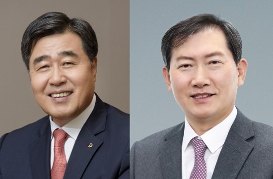 (왼쪽부터) 김형 대우건설 대표, 정항기 CFO 사장. 