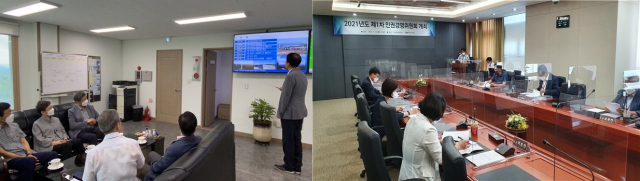 (왼쪽부터)한국동서발전과 한국전력거래소 관계자들이 ESG경영 확대에 나서고 있다.