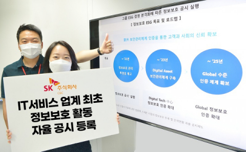 SK㈜ C&C, 업계 최초 정보보호 활동 자율 공시