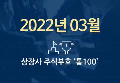 상장사 주식부호 '톱 100' (2022년 03월 02일 기준)