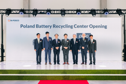 포스코홀딩스, 폴란드 이차전지 재활용 공장 준공 …연산 7000톤 규모