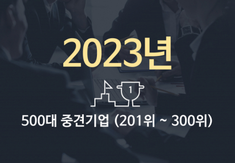 2023년 500대 중견기업(201위~300위)