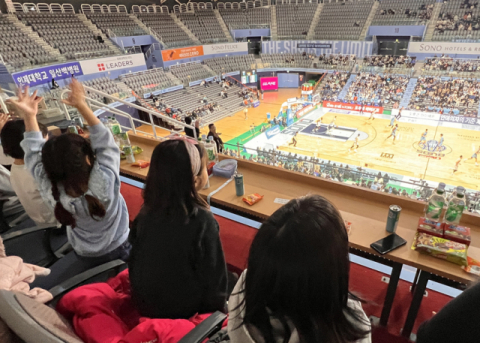 광동제약-고양 소노 스카이거너스, 보호시설 아동 초청 농구 관람행사 진행
