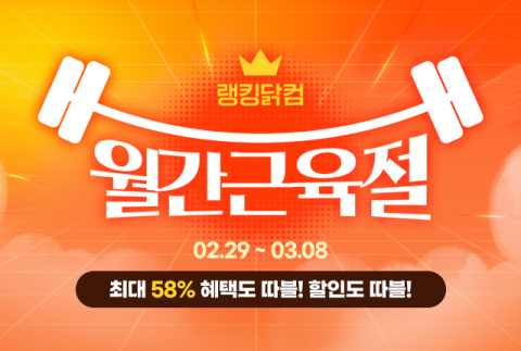 푸드나무, 랭킹닭컴 &lsquo;3월 월간근육절&rsquo; 진행