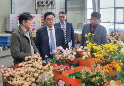 한국농수산식품유통공사, 로즈피아 방문…화훼류 수출확대 방안 모색