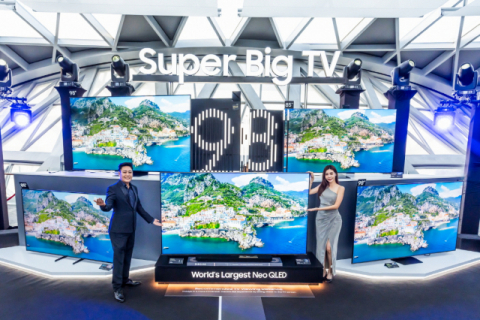 삼성전자, 싱가포르서 TV 신제품 선봬…“AI TV 시대 확산”