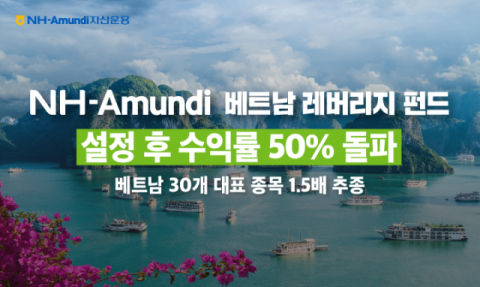 NH아문디운용 ‘베트남 레버리지 펀드’, 설정후 수익률 50% 돌파
