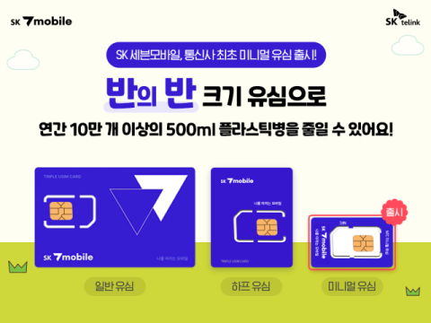 SK세븐모바일, 쿼터 사이즈 미니멀 유심 도입