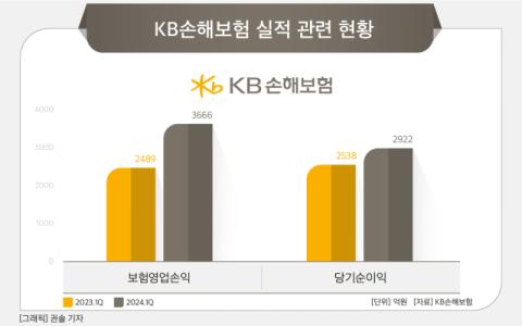 [그래픽]  KB손해보험 실적 관련 현황