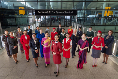 아시아나항공 속한 스타얼라이언스, 런던 히드로공항서 운항 10주년 기념