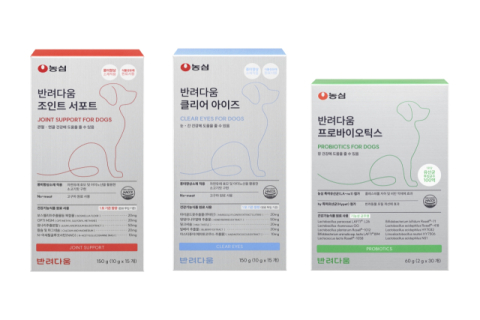 농심, 사내 스타트업서 개발한 반려견 영양제&middot;꿀꽈배기맛주 출시