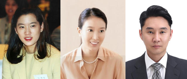 왼쪽부터 대상그룹 임세령과 임상민 자매, 그리고 사조그룹 3세 주지홍 부회장 