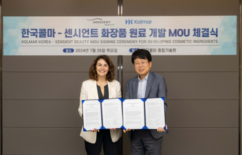 한국콜마, 세계 최대 원료사 &lsquo;센시언트 뷰티&rsquo;와 신규 색소&middot;원료 개발 업무협약 체결