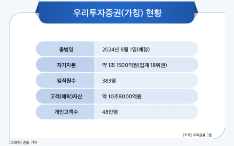 [그래픽] 우리투자증권(가칭) 현황