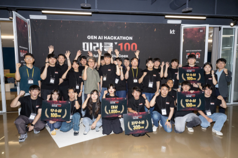 KT, &lsquo;미라클100&rsquo; 경진 대회 성료&hellip; 생성형 AI 활용 신사업 아이디어 발굴