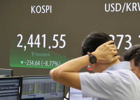 코스피 8% 폭락 마감&hellip;역대 최대 낙폭