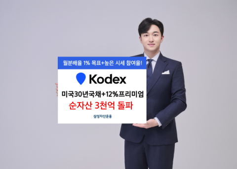 삼성운용, &lsquo;KODEX 미국30년국채+12%프리미엄&rsquo; 순자산 3천억 돌파