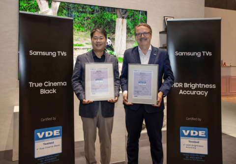 삼성 2024년형 TV 7종 독일 VDE 화질 우수성 인증 획득