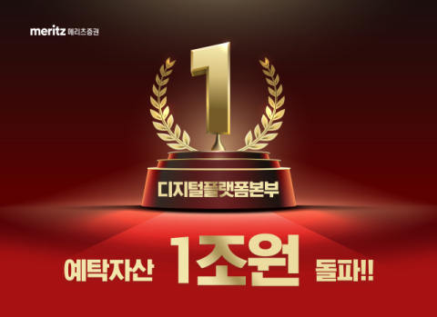 메리츠증권, 디지털본부 예탁자산 1조원 돌파