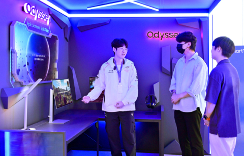 삼성전자, T1 선수단과 게이밍 모니터 오디세이 OLED 신제품 체험 행사 열어