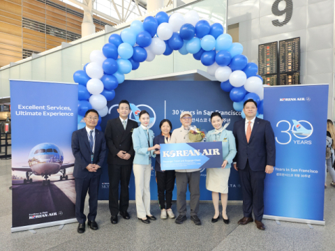 대한항공, 美 샌프란시스코 취항 30주년&hellip;지난해 17만명 탔다