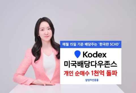 삼성운용, KODEX 미국배당다우존스 개인 순매수 1천억 돌파