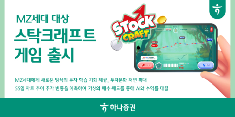 하나증권, MZ세대 대상 &lsquo;스탁크래프트&rsquo; 게임 출시