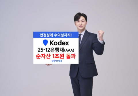 삼성운용 &lsquo;KODEX 25-12 은행채(AAA)액티브&rsquo;, 4개월만에 1조 돌파