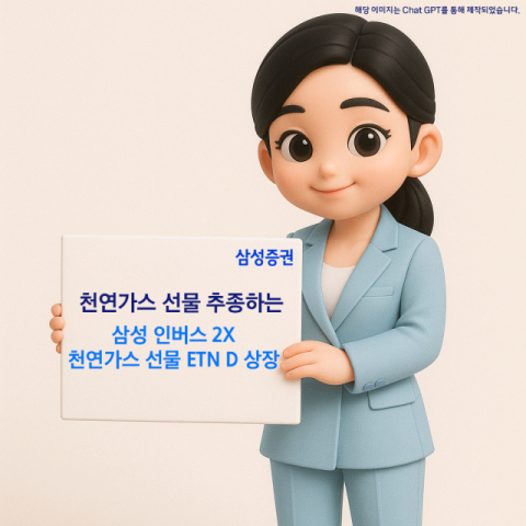 삼성증권, 천연가스 선물 추종하는 ETN 상장