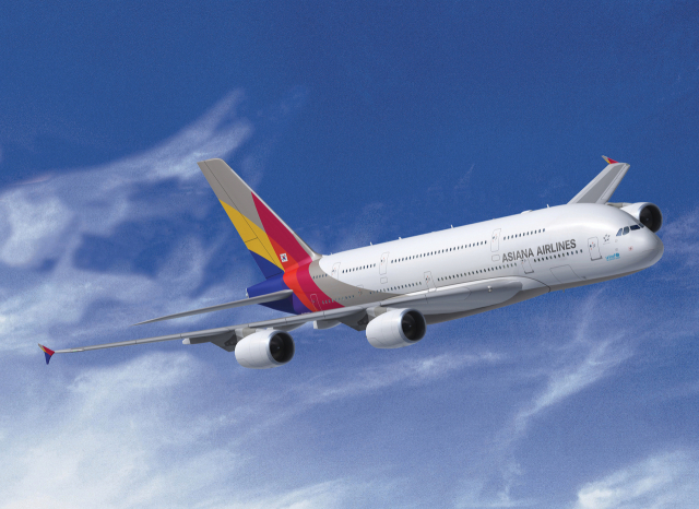 아시아나항공 A380 항공기.<사진제공=아시아나항공>