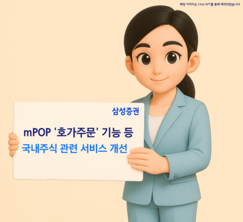 삼성증권, 호가주문 등 국내주식 관련 모바일 앱 기능 개선