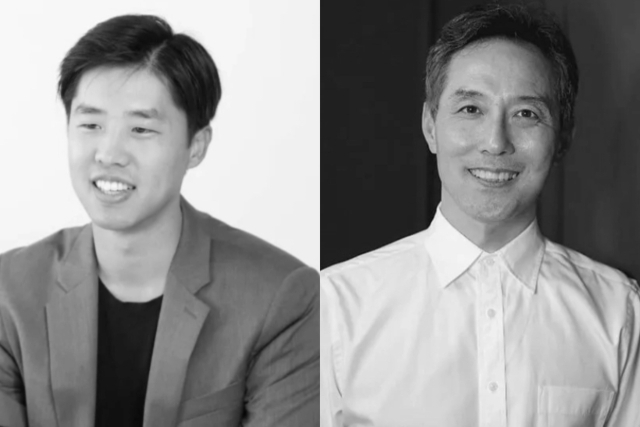 앤드류 김 신임 대표이사와 이정규 전 대표. <사진제공=파라택시스 코리아 홈페이지>
