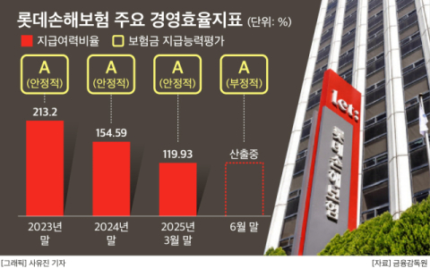 롯데손보, 지급여력 등 경영유의 17건 적발&hellip;내부통제 어쩌나