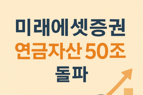 미래에셋증권, 연금자산 50조 돌파&hellip;평가차익 약 8.4조