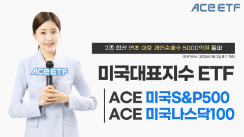 한투운용, &lsquo;ETF 미국 대표지수형 2종&rsquo; 개인 순매수 5천억 돌파