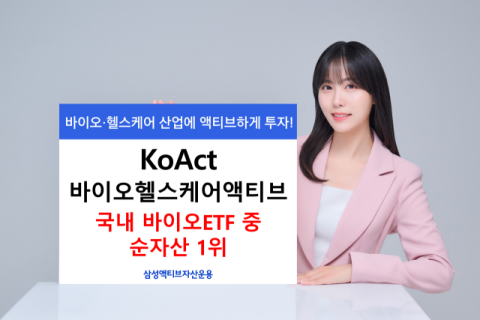 삼성운용, &lsquo;KoAct 바이오헬스케어액티브&rsquo; 동종업계 ETF 중 순자산 1위